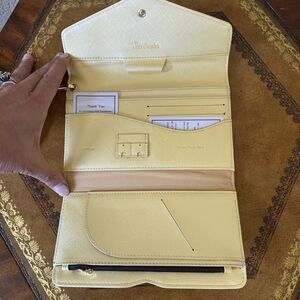 Travelambo Women’s Clutch Wallet Gold Yellow RFID NEW